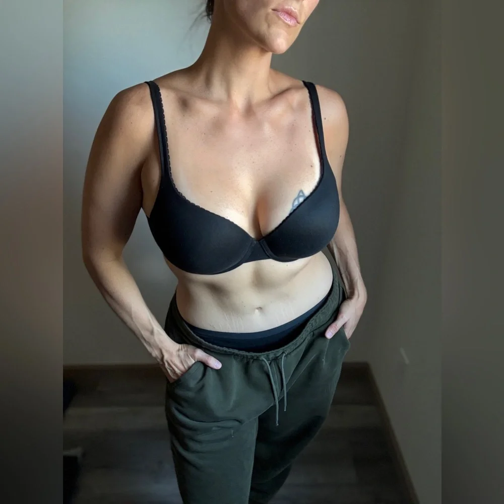 Victoria’s Secret 34DD Perfect Shape Bra Classic Black Convertible Straps
